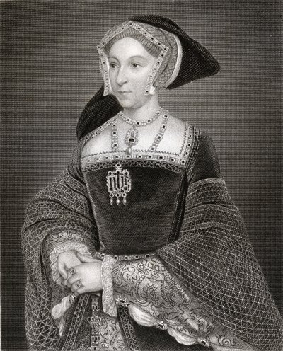 Porträtt av Jane Seymour (ca 1509-37) från "Lodge