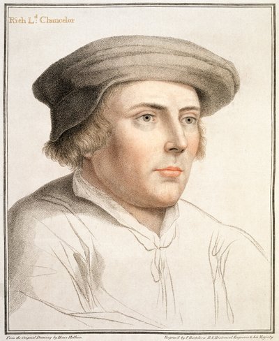 Richard Rich, förste baron Rich (ca 1496-1567) graverad av Francesco Bartolozzi (1727-1815) av Hans Holbein der Jüngere