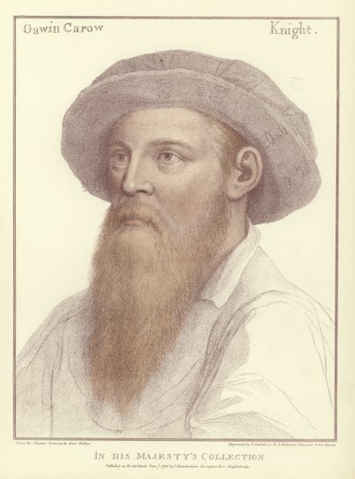 Sir Gawain Carew (akvatint) av Hans Holbein der Jüngere