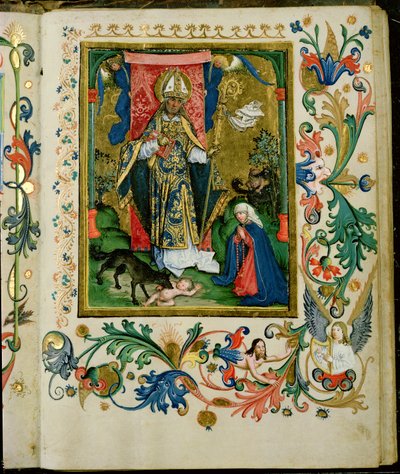 St. Augustinus med Jungfrun och barnet av Hans Holbein der Jüngere