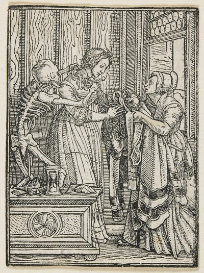 Grevinnan från Dödsdansen (Lyons), 1538, 1523-1526 av Hans Holbein der Jüngere
