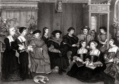 The Family of Thomas More (1478-1535), kansler i England av Hans Holbein der Jüngere