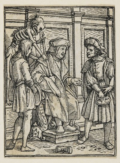 Domaren från Dödsdansen (Lyons), 1538, 1523-1526 av Hans Holbein der Jüngere