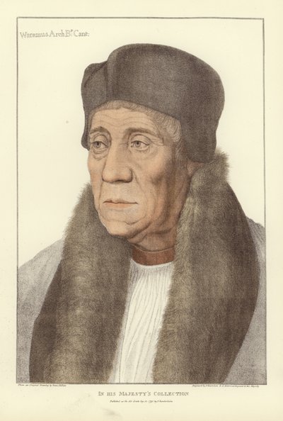 William Warham, ärkebiskop av Canterbury (akvatint) av Hans Holbein der Jüngere