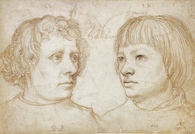 Ambrosius Holbein och Hans Holbein av Hans Holbein the Elder