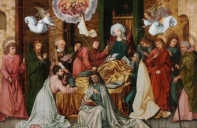 Den välsignade moder Marias död. 1492 av Hans Holbein the Elder