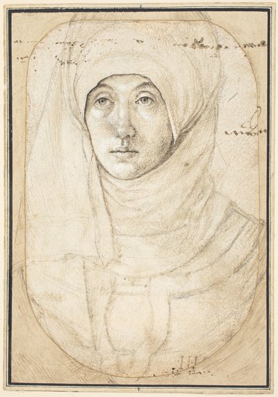 Porträtt av en kvinna [recto] av Hans Holbein the Elder