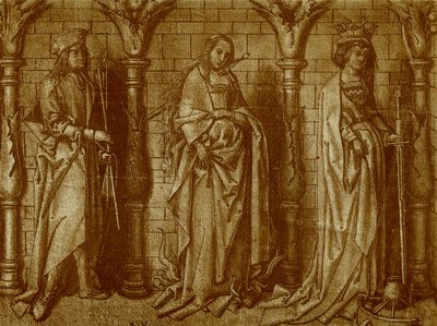 St. Willibald, Lucia och Katharina av Hans Holbein the Elder