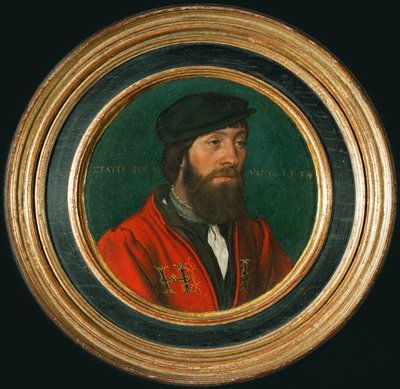 En hovman till kung Henrik VIII (målning på lind) av Hans Holbein the Younger