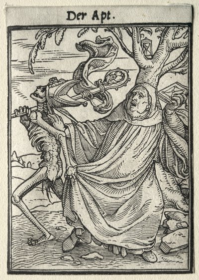 Dödsdansen: Abboten av Hans Holbein the Younger