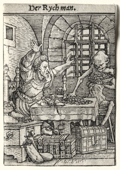Dödsdansen: The Miser av Hans Holbein the Younger