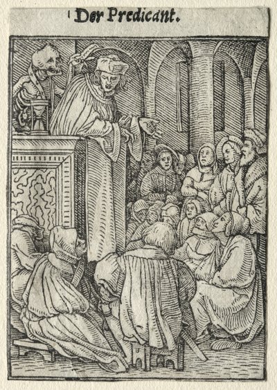 Dödsdansen: Predikaren av Hans Holbein the Younger