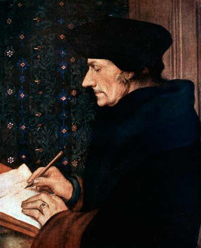 Desiderus Erasmus 1497-1543, holländsk humanist och forskare, 1523. av Hans Holbein der Jüngere