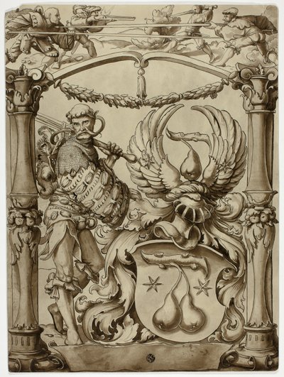 Design för schweiziska heraldiska vapen av Hans Holbein the Younger