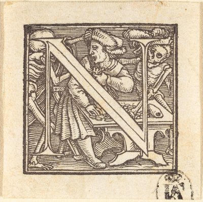 Bokstaven N. av Hans Holbein der Jüngere