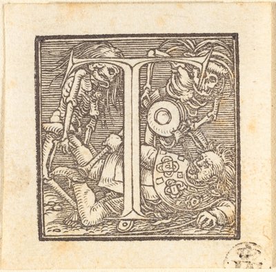 Bokstaven T av Hans Holbein der Jüngere