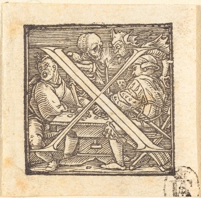 Bokstaven X av Hans Holbein der Jüngere