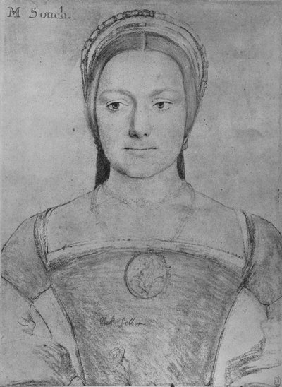 Mary Zouch, c1532-1543 1945 av Hans Holbein der Jüngere