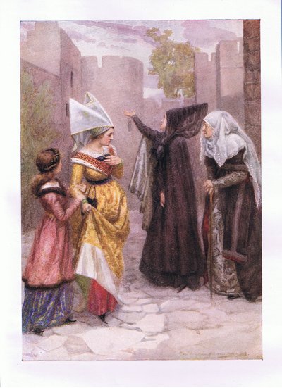 Tycker synd om er gamla stenar, dessa ömma brudar som avundsjuka har bekämpat era väggar (Kung Richard III), från The Complete Works of Shakespeare publicerad av George Harrap & Co Ltd, 1920-talet av Hans Holbein der Jüngere