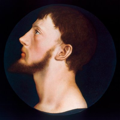 ""Porträtt av Thomas Wyatt den yngre (1521-1554) ledare för den så kallade Wyatt Revolt-målningen av Hans Holbein den yngre (1497-1543) ca 1541 Privat samling av Hans Holbein der Jüngere