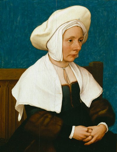 Porträtt av en kvinna av Hans Holbein the Younger