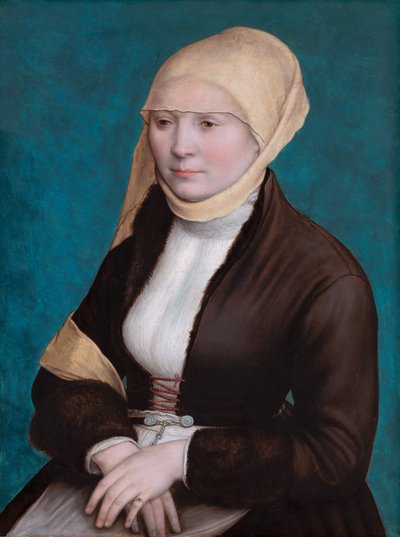Porträtt av en kvinna från södra Tyskland av Hans Holbein the Younger