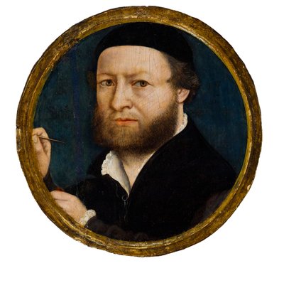 Porträtt av konstnären av Hans Holbein the Younger