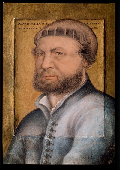 Självporträtt. Olja på trä av Hans Holbein der Jüngere