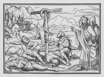 The Brazen Serpent, Numbers XXI, 9 av Hans Holbein der Jüngere