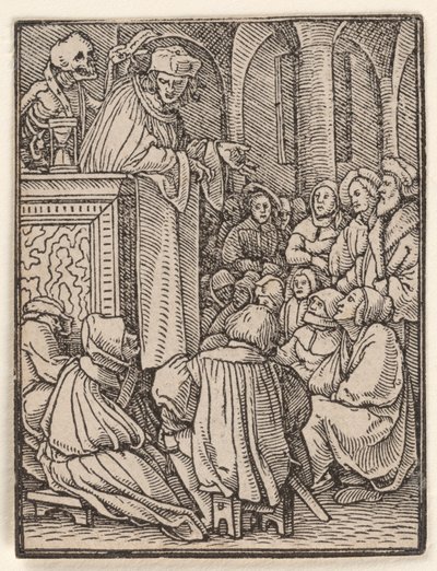 Prästen, ur Dödsdansen av Hans Holbein the Younger