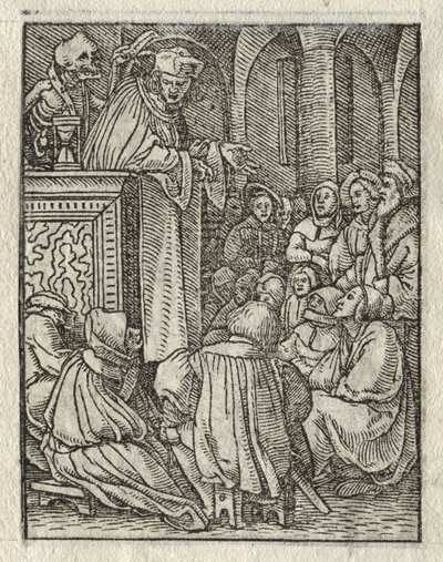 Dödsdansen: Predikanten; Prästen av Hans Holbein the Younger