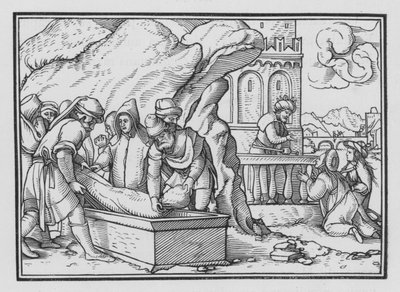 Josephs död, Genesis L, 26 av Hans Holbein der Jüngere