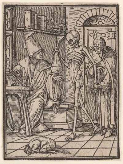 Doktorn (eller läkaren), ur "Dödsdansen" av Hans Holbein the Younger