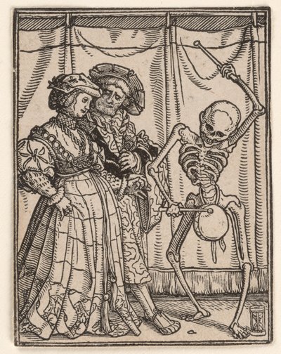Adelsdamen, ur ”Dödsdansen” av Hans Holbein the Younger