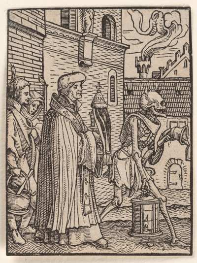 Prästen, ur ”Dödsdansen” av Hans Holbein the Younger