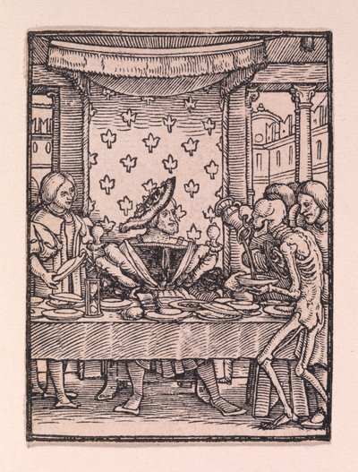Den rike mannen, ur "Dödsdansen" av Hans Holbein the Younger