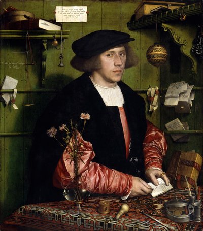 Köpmannen George Gisze (1497-1562) av Hans Holbein the Younger