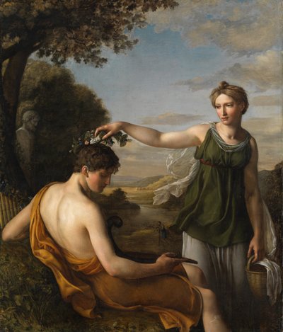 Chloe, av Oeri, Hans Jakob (1782-1868). Olja på duk av Hans Jakob Oeri