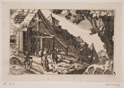 Landskap med den heliga familjen och de heliga tre kungarna av Hans Jørgen Kirksteen