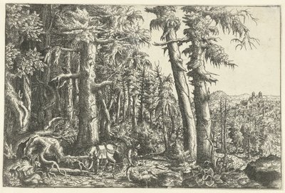 Landskap med barmhärtig samarit av Hans Lautensack