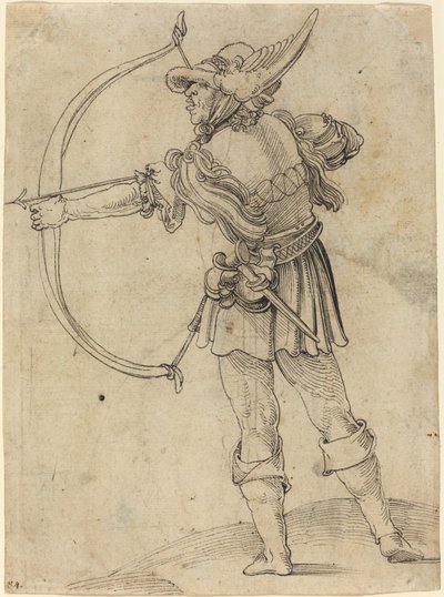 Archer som ritar sin båge av Hans Leonard Schaufelein