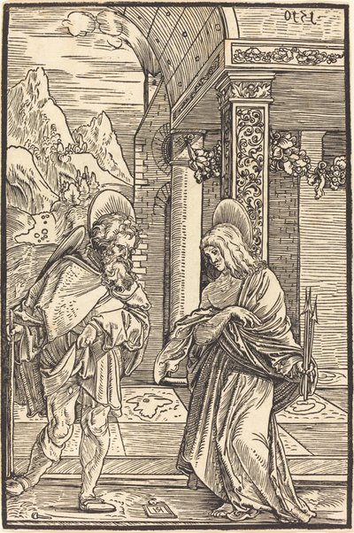 Saint Roch och Saint Sebastian av Hans Leonard Schaufelein
