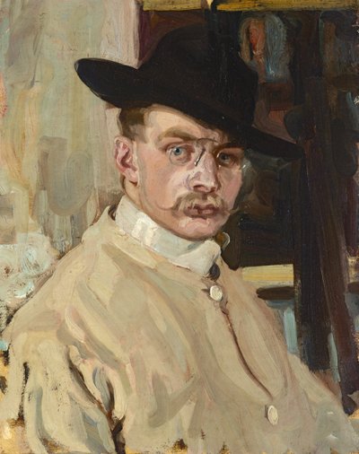 självporträtt av Hans Lesker
