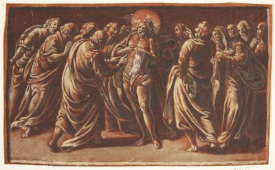 Jesus visar sig för apostlarna av Hans Leu d.Æ.