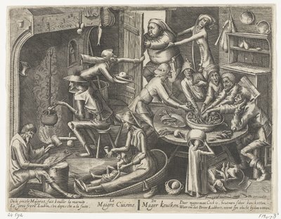 Det magra köket Le Maigre Cuisine / The Skinny Keucken (titel på objekt) av Hans Liefrinck (I)