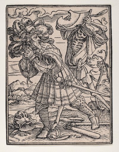 Greven, från Dödsdansen, ca. 1526, utgiven 1538. av Hans Lützelburger