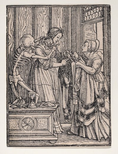 Grevinnan, från Dödsdansen, ca. 1526, utgiven 1538. av Hans Lützelburger