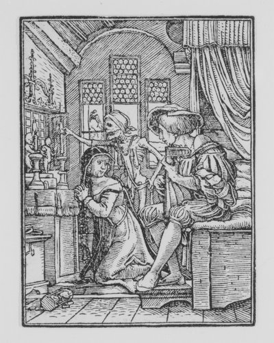 Nunnan, från Dödsdansen, ca. 1526, utgiven 1538. av Hans Lützelburger