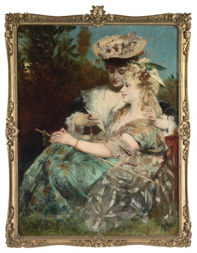 Kärleksbrevet, 1875 av Hans Makart