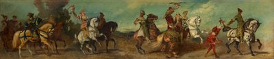 Förslag till festtåget 1879 - Falkjakten av Hans Makart